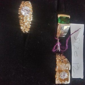 fine quality rings gold, rhodium and stainless steel